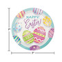 Creative Converting Eggsciting Easter Egg Plate, Multicolor, 24/Pack (DTC369778DPLT)