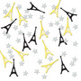 Beistle Eiffel Tower Confetti; Black/Gold/Silver, 5/Pack (65dd7154e8837636b11e24bf_ud)