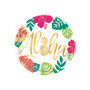 Amscan You Had Me At Aloha Paper Plates, 10.5" Dia, Multi-Color, 10/Pack, 3 Packs/Carton (591953)