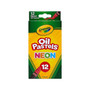 Crayola Neon Oil Pastels Crayons, 12/Box (52-4613)