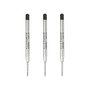 Parker Quinkflow Ballpoint Pen Refill, 0.7 mm, Medium Point, Black Ink, 3/Pack (2119151)