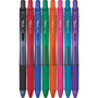 Pentel  EnerGel-X RollerGel Retractable Gel Pens, Medium Point, Assorted Ink Colors, 8/Pack (BL107CRBP8M)