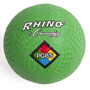 Champion Sports 8-1/2" Nylon/Rubber Playground Ball, Green, Pack of 3 (CHSPG85GN-3)