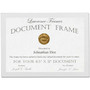 Lawrence Frames Gallery Collection 8.5" x 11" Wood Certificate Picture Frame, White (755881)