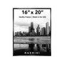 Gemini 16" x 20" Metal Picture Frame, Glossy Black (GOEM-5-20)