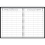 2024 House of Doolittle Executive 8.5" x 11" Daily 4-Person Group Practice Planner, Black (282-92-24)