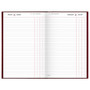 2024 AT-A-GLANCE Standard Diary 7.75" x 12" Daily Diary, Hardsided Cover, Red/Gold (SD377-13-24)