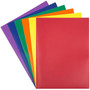 JAM Paper A4 POP 2-Pocket Plastic Folders, 9.5" x 11.5" Assorted Primary Colors, 6/Pack (383EASRTPRA4)