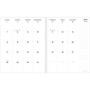 2024-2025 TF Publishing Check Pink and Red 6.5" x 8" Academic Monthly Planner, Paperboard Cover (AY25-4202)