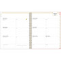 2024 Blue Sky Day Designer Mallorca 8.5" x 11" Weekly & Monthly Planner, Pink/Gold (143880)