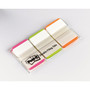 Post-it® Durable Tabs, 1" Wide, Lined, Assorted Colors, 66 Tabs/Pack (686L-PGO)
