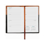2024 Global Printed Products 3.5" x 6" Weekly & Monthly Planner with Pen, Brown/Black (SPLS24-BRN36-P)