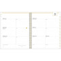 2023-2024 Blue Sky Day Designer Beach House Stripe Blush 8.5" x 11" Academic Weekly & Monthly Planner, Pink/Beige (142493)