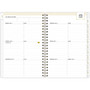 2023-2024 Blue Sky Day Designer Rugby Stripe Black 5" x 8" Academic Weekly & Monthly Planner, Black/White (142484)