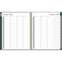 2024 Blue Sky Enterprise 8.5" x 11" Weekly & Monthly Appointment Book, Deep Forest Green (147383)