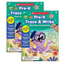 Scholastic Teacher Resources Trace & Write Wipe-Clean Activity Book with Pen, Grade PK-1, 2/Pack (SC-700148-2)