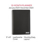 2023 Staples 5" x 8" Daily Appointment Book, Black (ST58452-23)