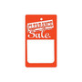 NAHANCO 1 3/4" x 2 7/8" Small Strung Clearance Tag, Red/White, 1000/Pack (65dd803fe8837636b11ea50d_ud)