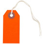 JAM Paper® Gift Tags with String, Tiny, 2 3/4 x 1 3/8, Neon Red, 10/Pack (91931048)