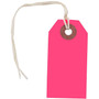 JAM Paper® Gift Tags with String, Tiny, 2 3/4 x 1 3/8, Neon Pink, 10/Pack (91931051)