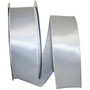 JAM Paper Single Face Satin Ribbon, 2 1/2"W x 50 yds., Silver (J92575W07040KA)