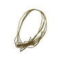 JAM Paper® Elastic String Ties, Large, 22 Loop, Gold Metallic, Packs of 50 (6564974B50)