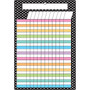 Ashley Productions Smart Poly™ Chart, 13" x 19", B&W Polka Dots Incentive w/Grommet, Pack of 10 (ASH91034BN)