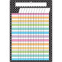 Ashley Productions Smart Poly Chart, 13" x 19", B&W Polka Dots Incentive, w/Grommet, Pack of 6 (ASH91034-6)