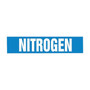 Accuform NITROGEN Snap Tite Stock Pipe Marker For 1 1/2" - 2"Dia. Pipe, White/Blue (RPK533STB)