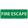 Notice Signs; Fire Escape, 5X14, Glow Rigid (65dd85dfe8837636b11ed2df_ud)