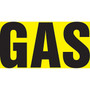 Accuform Self-Stick Pipe Marker, GAS, 1-1/2" to 2", Black/Yellow (RPK345SSB)
