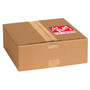 Tape Logic Labels, "Lay Flat - Do Not Stand On End", 3" x 5", Red/White, 500/Roll (DL1420)