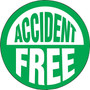Accuform Hard Hat/Helmet Decal, ACCIDENT FREE, 2 1/4", Adhesive Vinyl, 10/Pack (LHTL102)