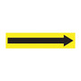 Accuform Long Arrow Symbol Snap Tite Stock Pipe Marker For 2 1/4" - 3"Dia. Pipe, Black/Yellow (RPK749STC)