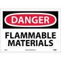 Danger Labels; Flammable Materials, 10" x 14", Adhesive Vinyl (65dd865ae8837636b11ed806_ud)