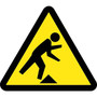 Hazard Labels; Graphic For Tripping Hazard, 4In Dia, Adhesive Vinyl (65dd865fe8837636b11ed841_ud)