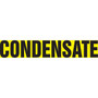Accuform Self-Stick Pipe Marker, CONDENSATE, 1-1/2" to 2", Black/Yellow (RPK229SSB)