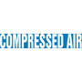 Accuform Snap Tite Pipe Marker, COMPRESSED AIR, 1-1/2" to 2", White/Blue (RPK227STB)