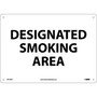 Notice Signs; Designated Smoking Area, 10" x 14", .040 Aluminum (65dd86cce8837636b11ed9e0_ud)