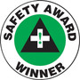 Accuform Hard Hat/Helmet Decal, SAFETY AWARD WINNER, 2 1/4", Adhesive Vinyl, 10/Pack (LHTL147)