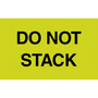 "Do Not Stack" Labels, Yellow/Black, 5" x 3", 500/Rl (65dd86ece8837636b11eda4f_ud)