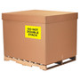 Tape Logic Labels, "Do Not Double Stack", 8 x 10", Fluorescent Yellow, 250/Roll (DL1629)