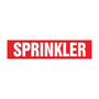 Accuform SPRINKLER Self Stick Stock Pipe Marker For 3/4" - 1 1/4"Dia. Pipe, White/Red (RPK661SSA)