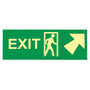 Exit (W/ Door And Right Up Arrow), 5X14, Adhesive Glow (65dd8774e8837636b11edc33_ud)