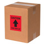 Tape Logic Labels, "Caution This Side Up", Arrow, 4" x 3", Red/Black, 500/Roll (DL1720)