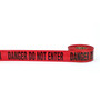 Mutual Industries "DANGER DO NOT ENTER" Barricade Tape, 3" x 300', Red, 16/Box (17779-0-0300)