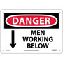 Men Working Below, 7X10, .040 Aluminum, Danger Sign (65dd8812e8837636b11ede29_ud)