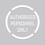 Accuform Floor Marking Stencil, AUTHORIZED PERSONNEL ONLY, 24" x 24", Plastic (PMS250)