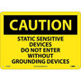 Caution, Static Sensitive Devices Do Not Enter Without Grounding Devices, 10X14, Rigid Plastic (65dd8874e8837636b11edf6b_ud)