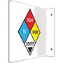 Accuform Right To Know Center Projection Sign, 8"H x 12"W (PSP764)